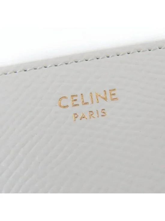 Celine Small Zip Wallet Essential Leather Compact Bifold - Picture 9 of 14